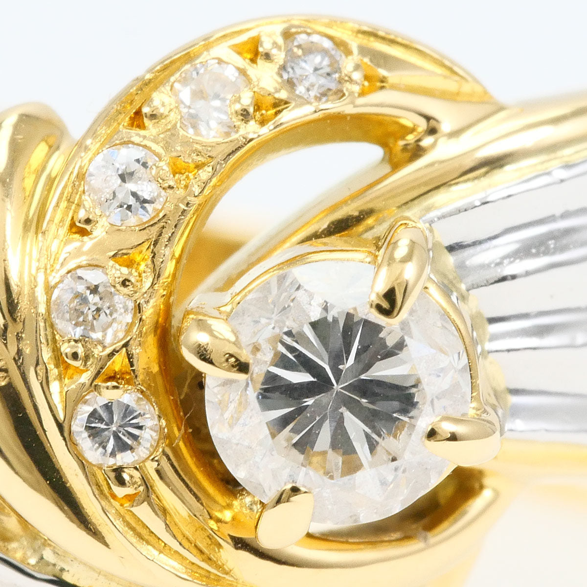 Platinum Diamond Ring – side view