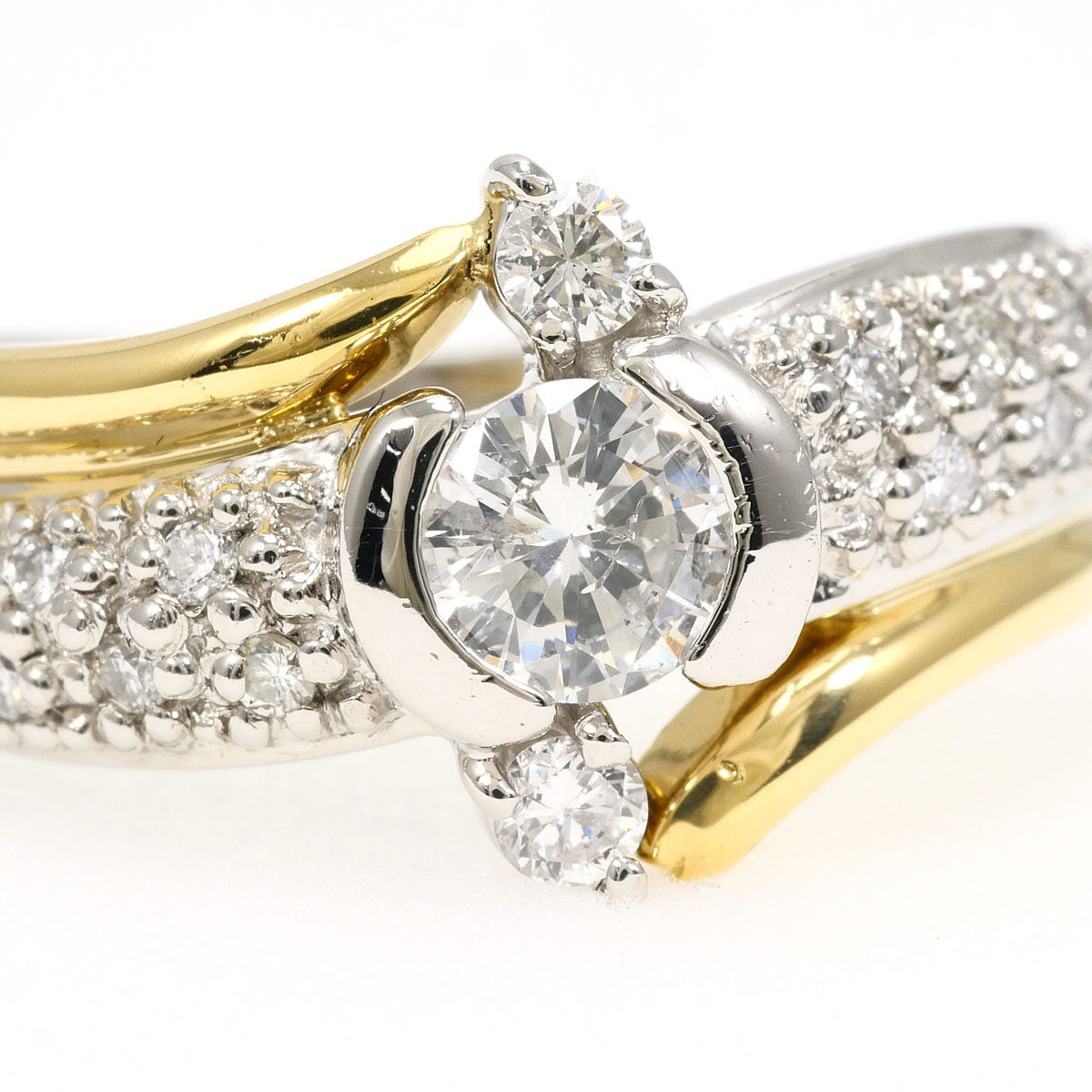 Platinum Diamond Ring – side view