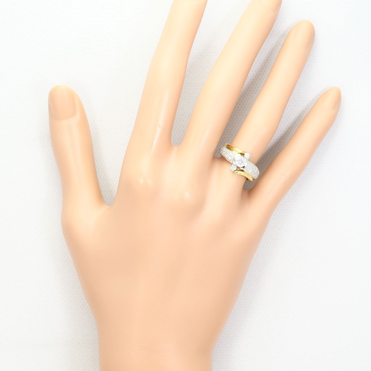 Platinum Diamond Ring – close-up