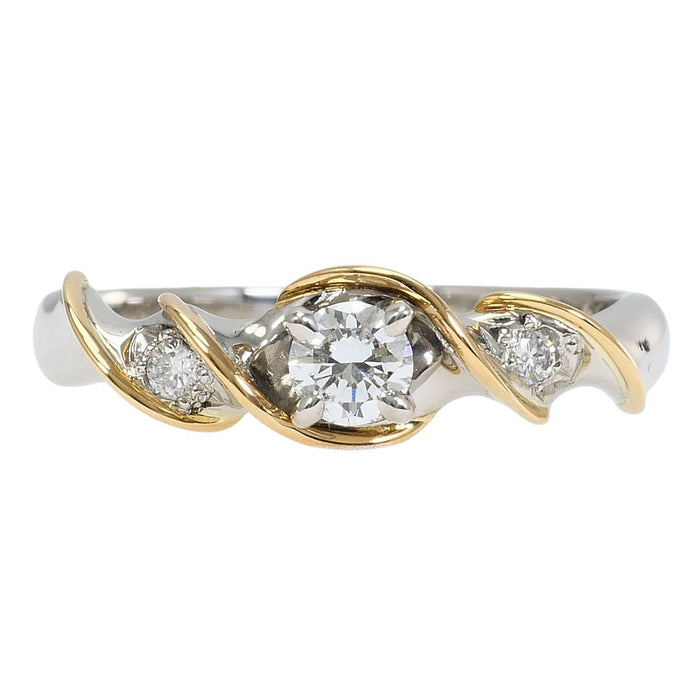 Platinum Diamond Ring – front view