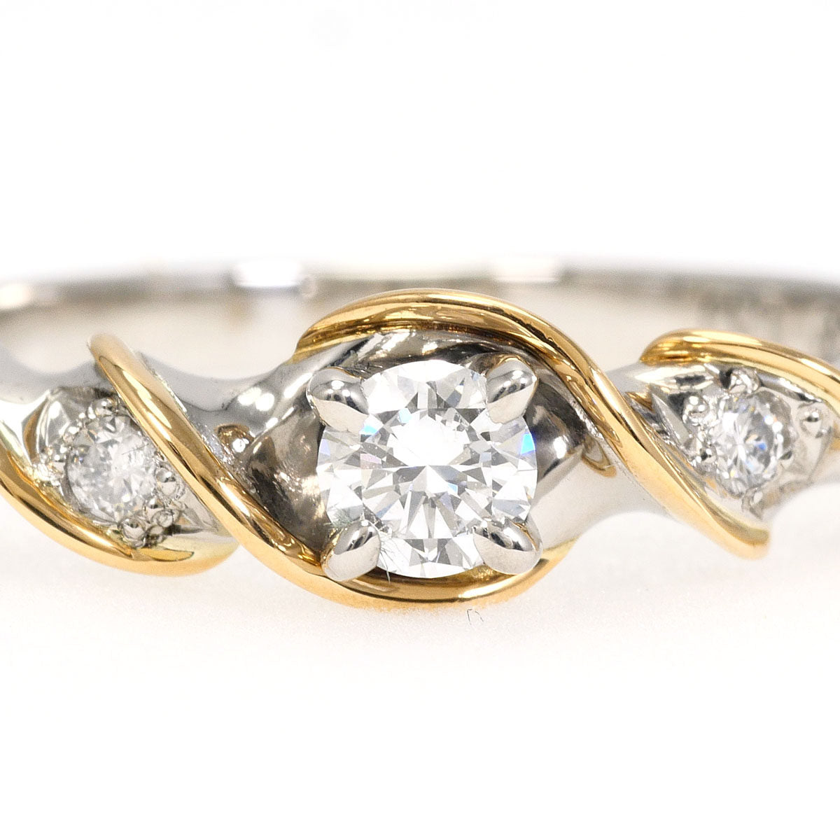 Platinum Diamond Ring – side view
