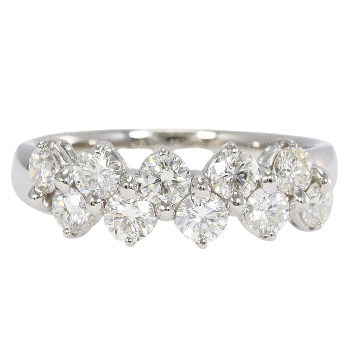 Platinum Diamond Ring – front view