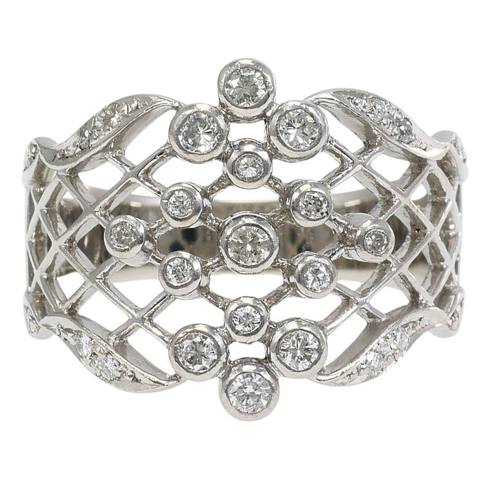 Platinum Diamond Ring – front view