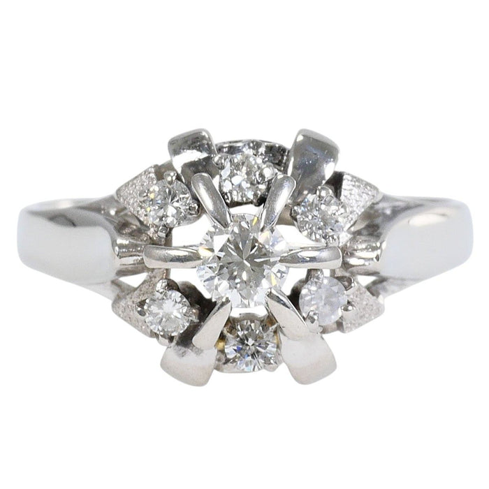 Platinum Diamond Ring – front view
