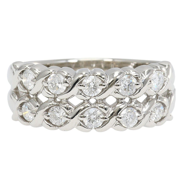 Platinum Diamond Ring – front view