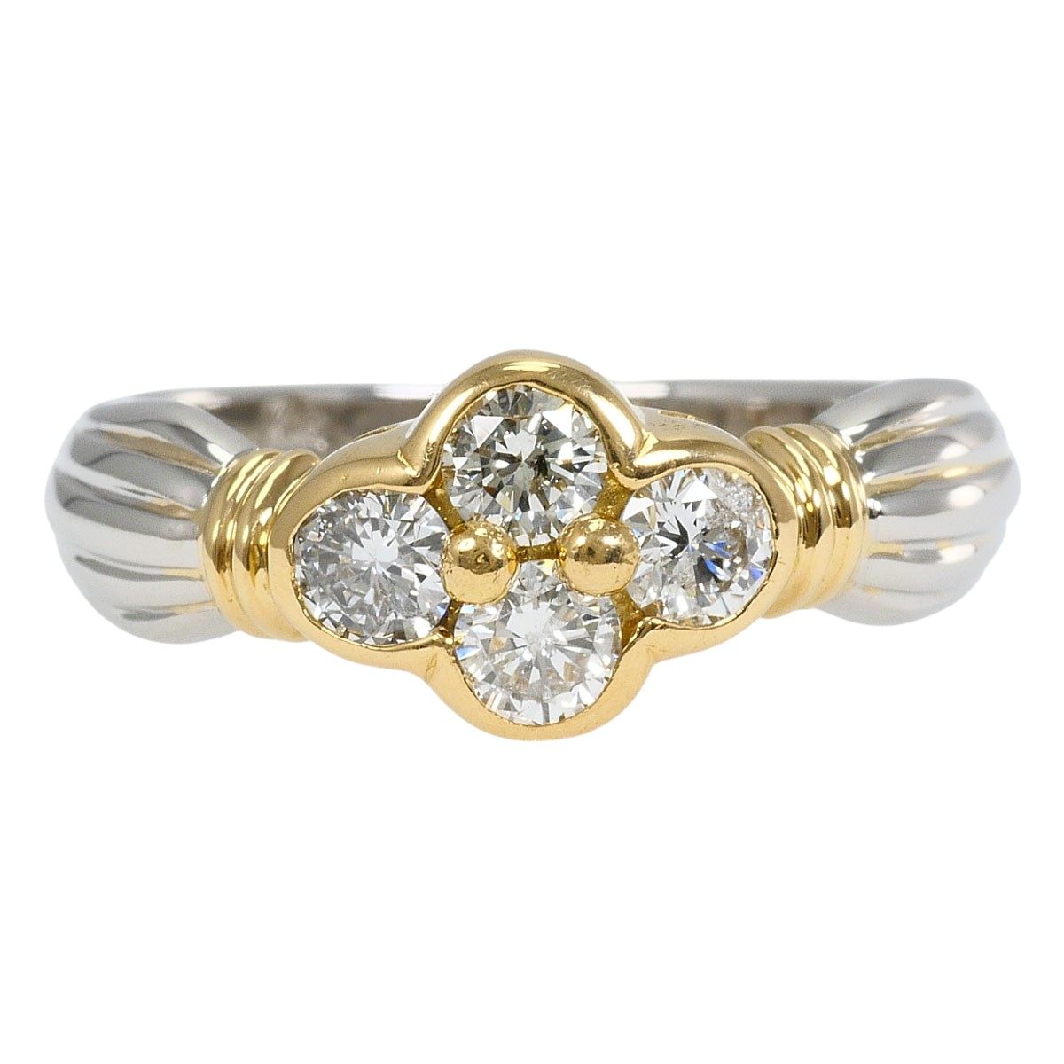 Platinum Diamond Ring – front view