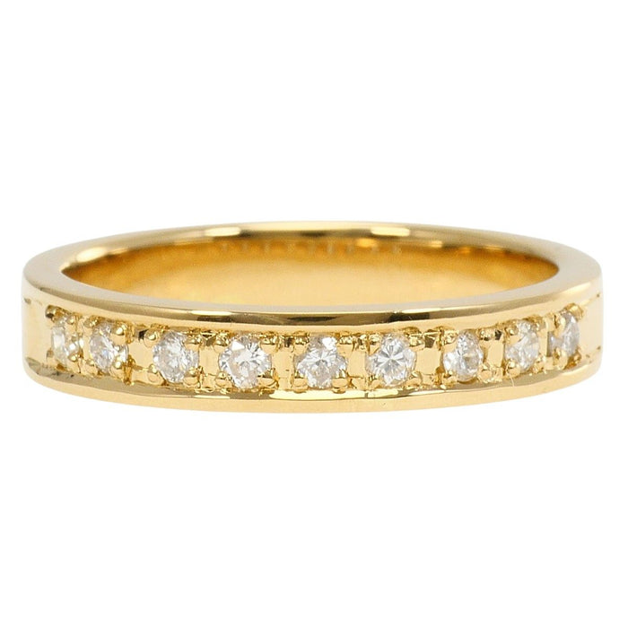 18K Yellow Gold Diamond Ring – front view