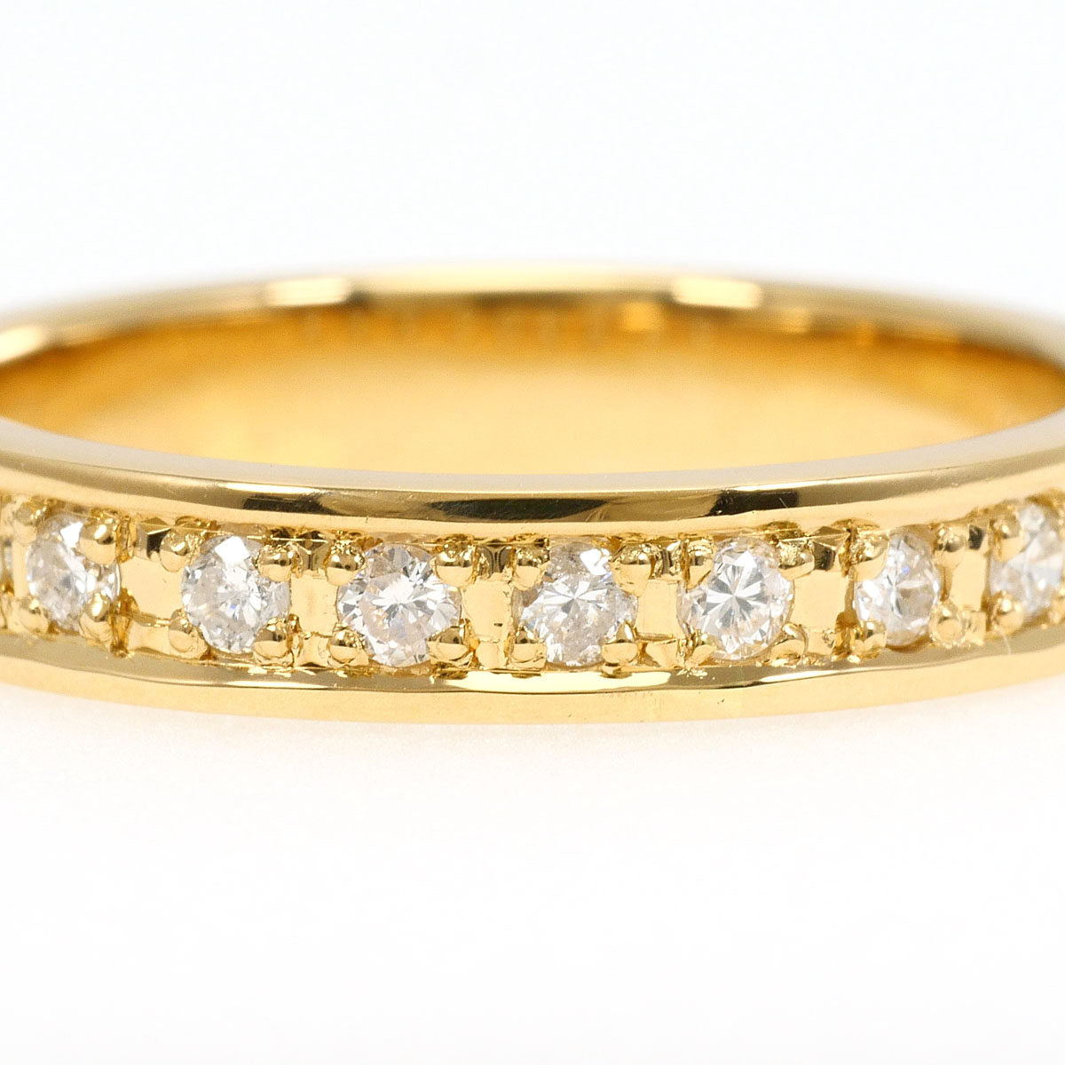 18K Yellow Gold Diamond Ring – side view