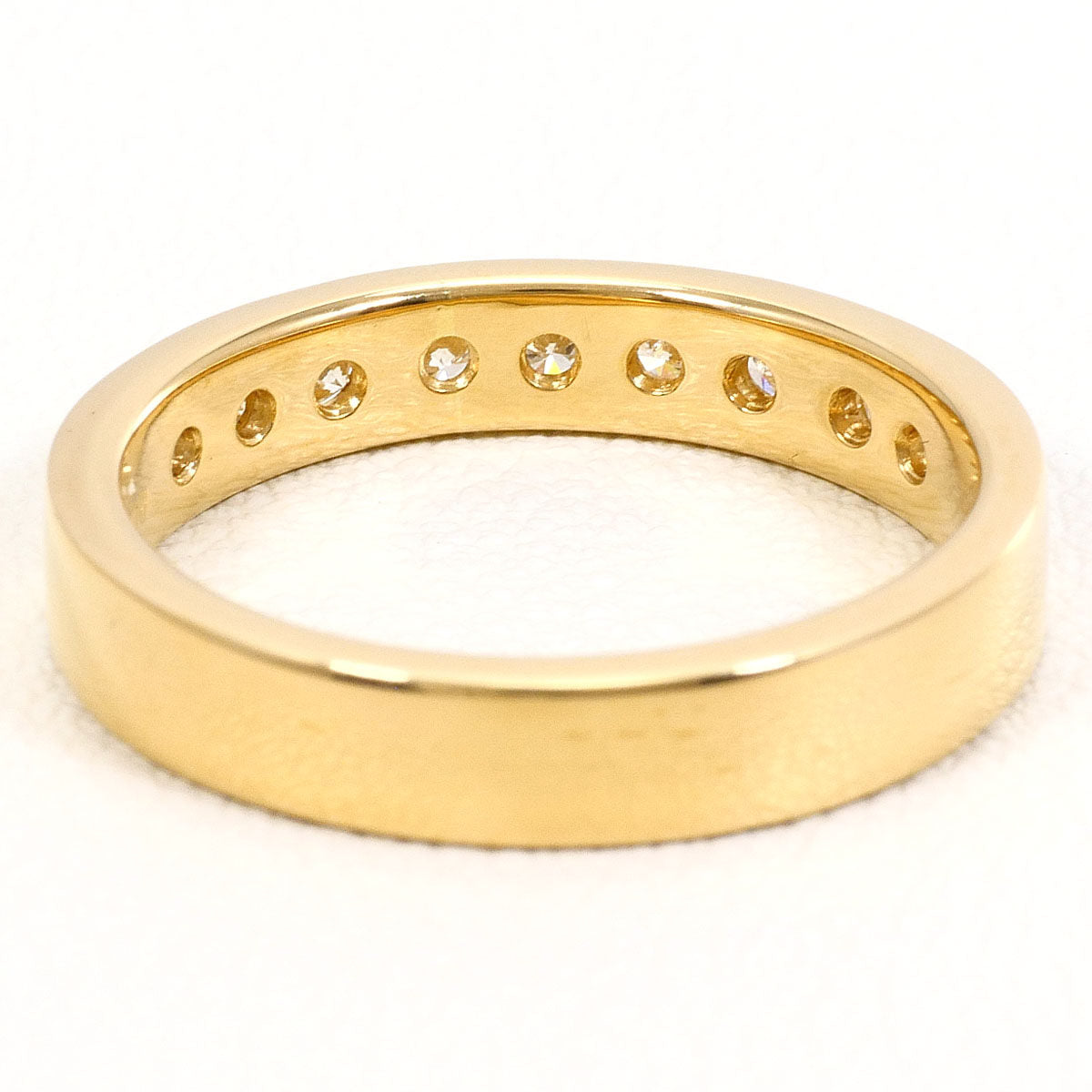 18K Yellow Gold Diamond Ring – inside band