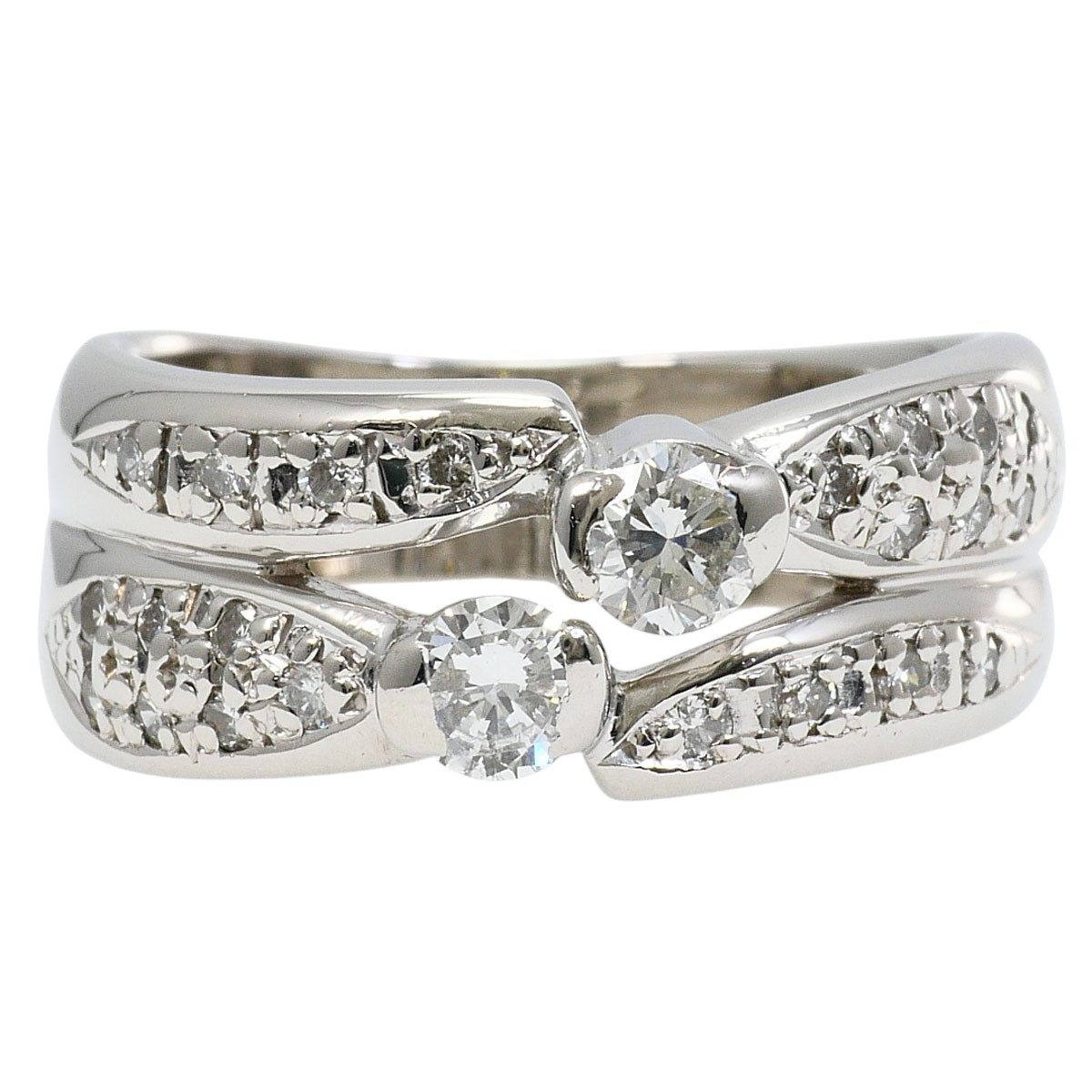 Platinum Diamond Ring – front view