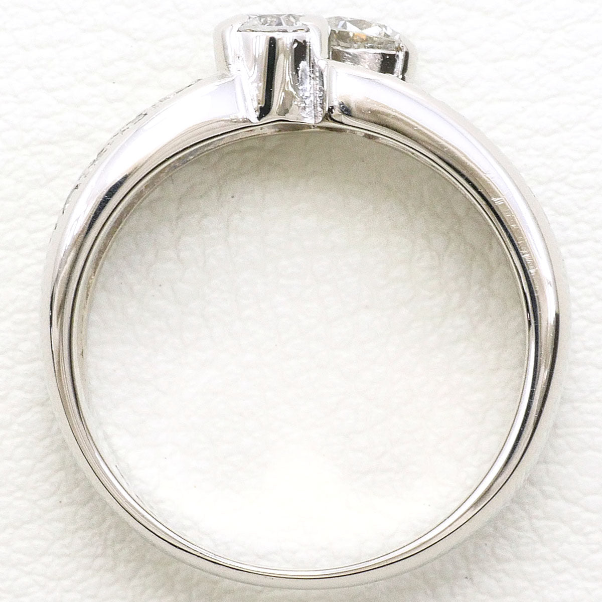Platinum Diamond Ring – top view