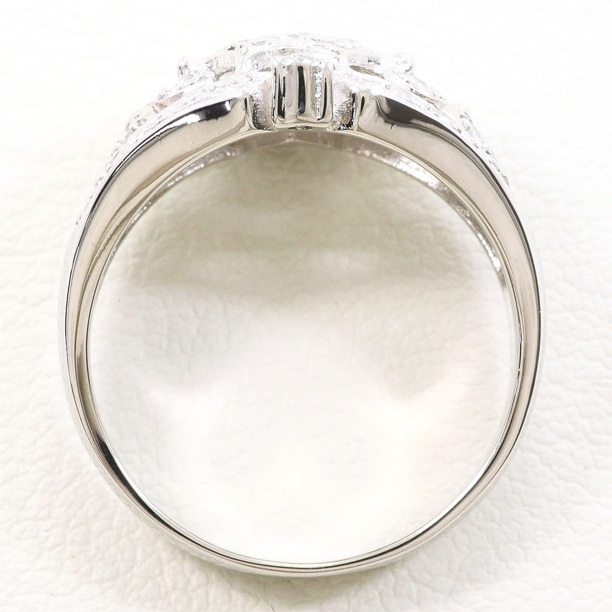 Platinum Diamond Ring – top view