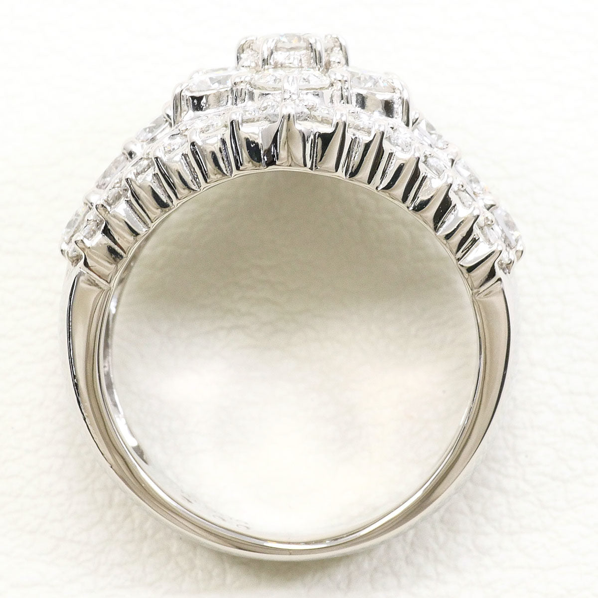 Platinum Diamond Ring – top view