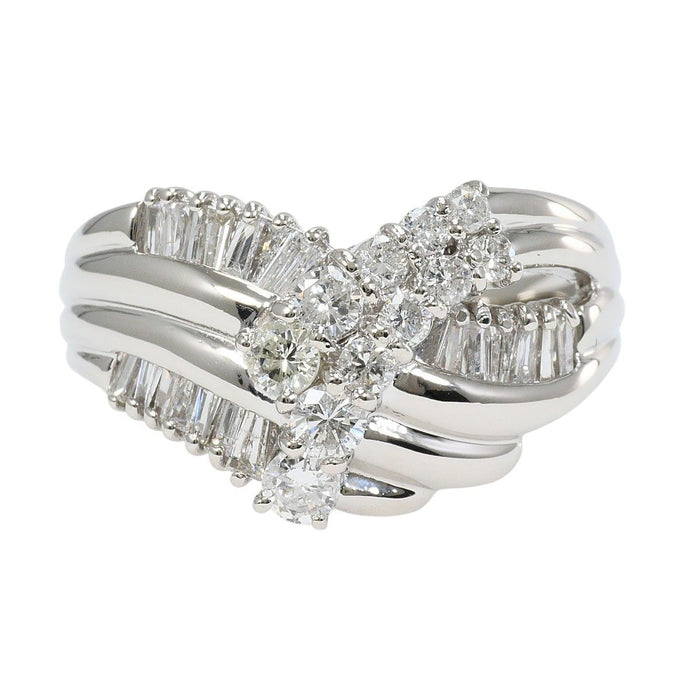 Platinum Diamond Ring – front view