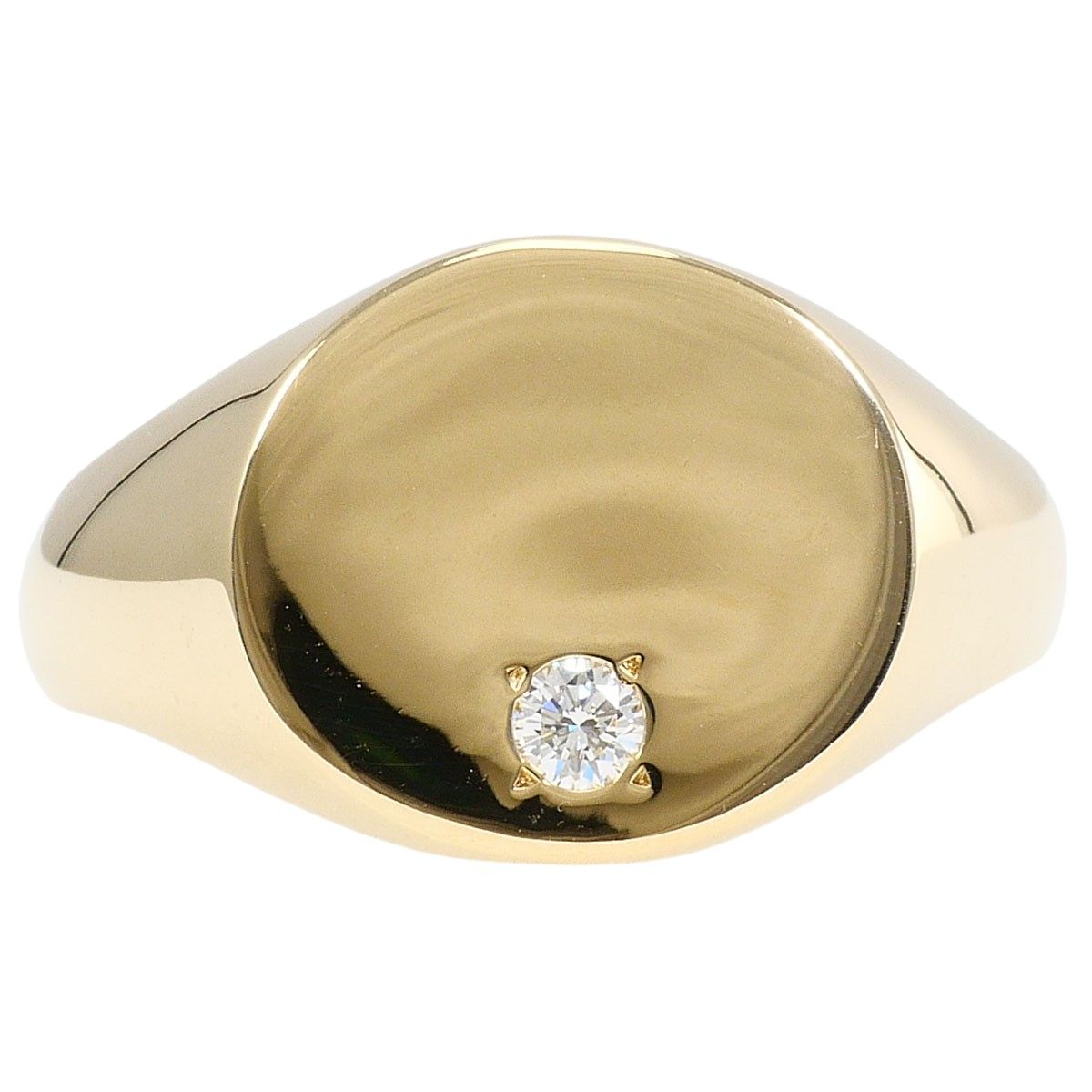 10K Yellow Gold Diamond Ring – front view