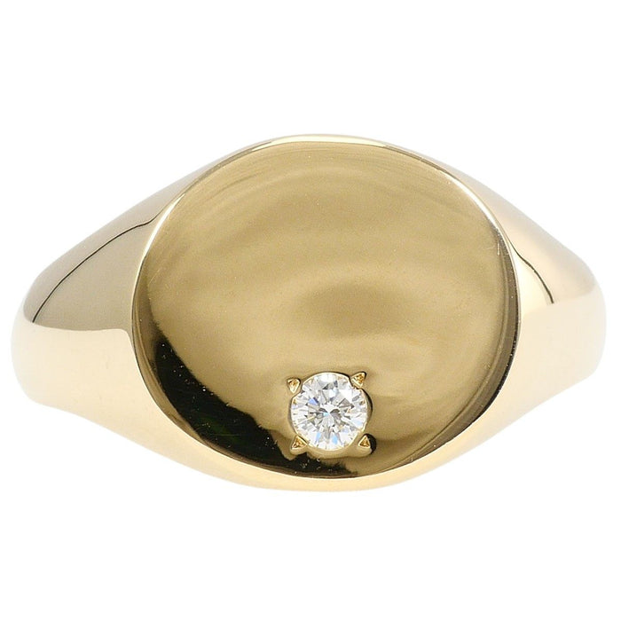 10K Yellow Gold Diamond Ring – front view