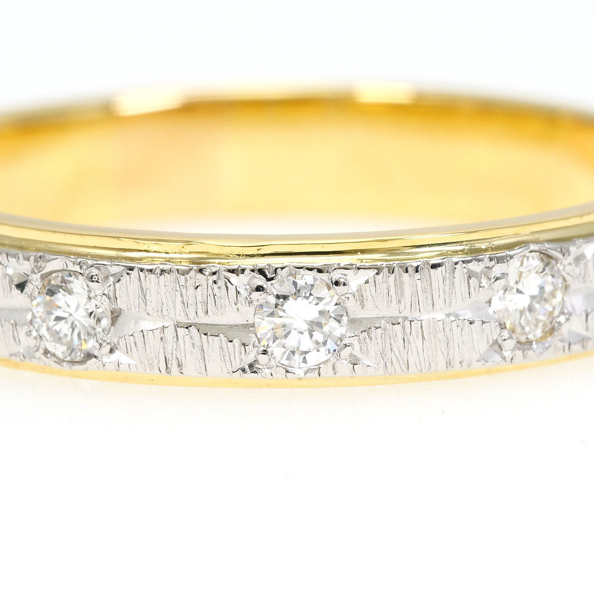 Platinum Diamond Ring – side view