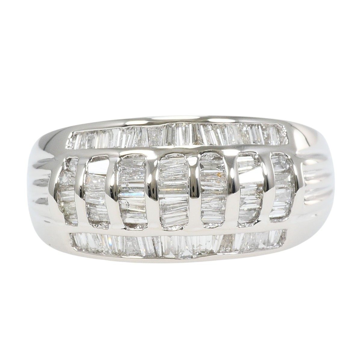 Platinum Diamond Ring – front view
