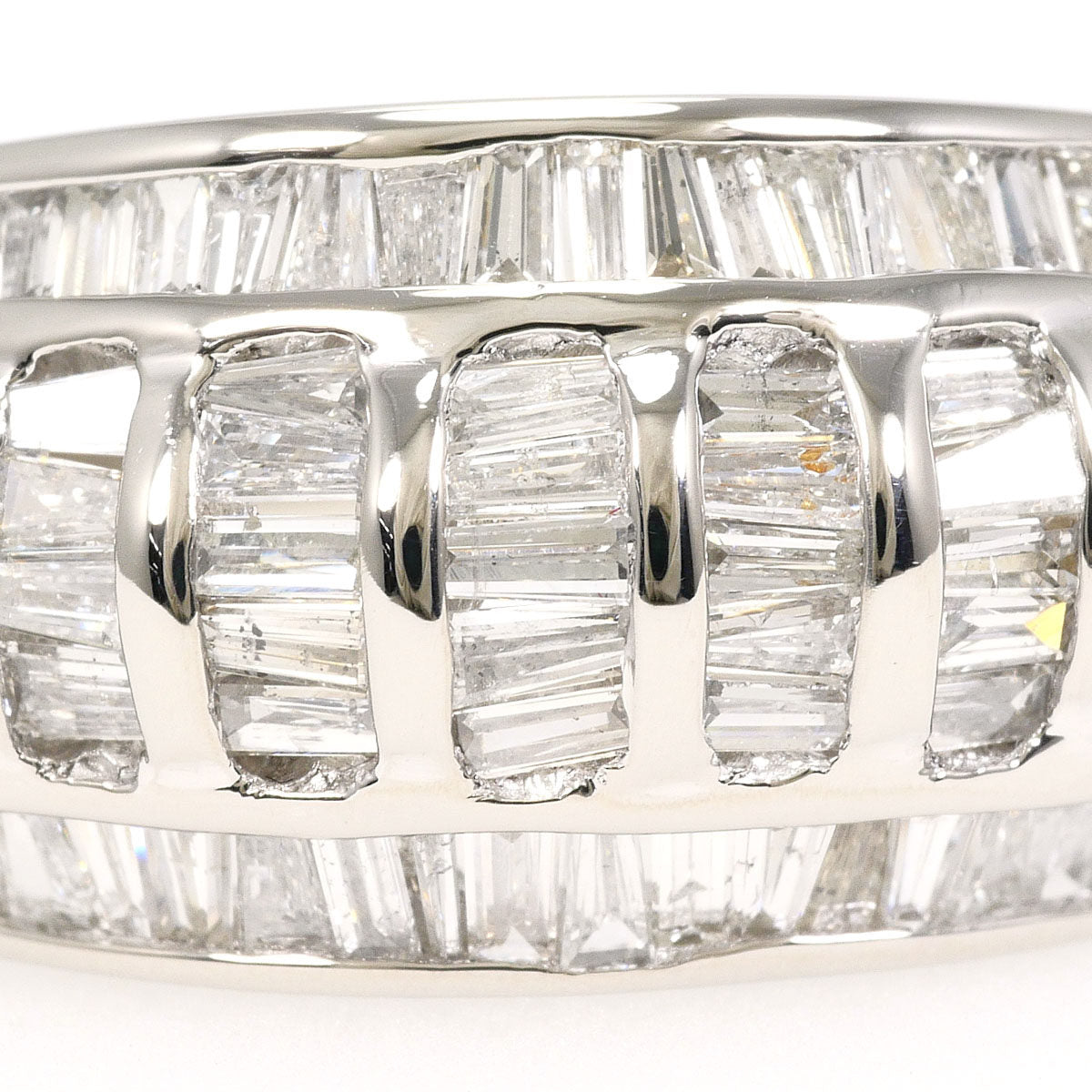 Platinum Diamond Ring – side view