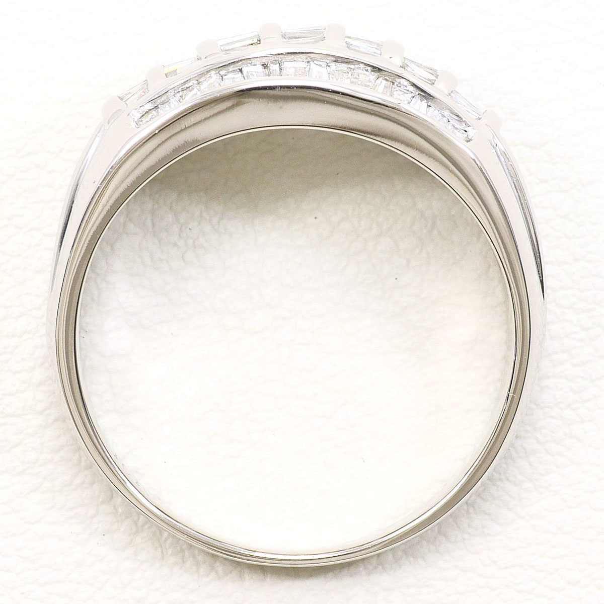 Platinum Diamond Ring – top view
