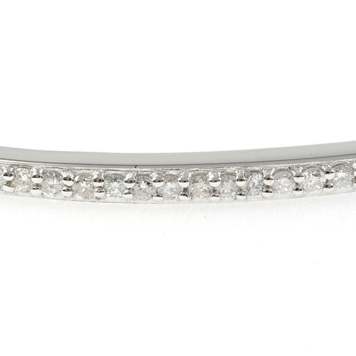 14K White Gold Diamond Bracelet – detail view