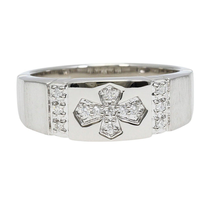 Platinum Diamond Ring – front view