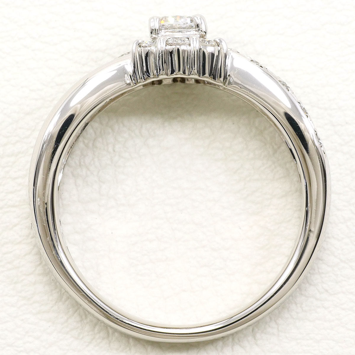 Platinum Diamond Ring – top view