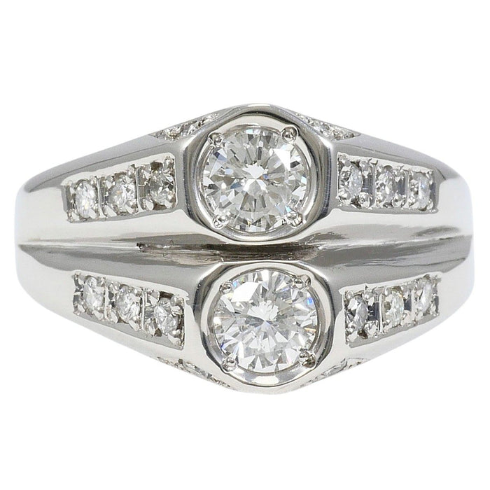 Platinum Diamond Ring – front view