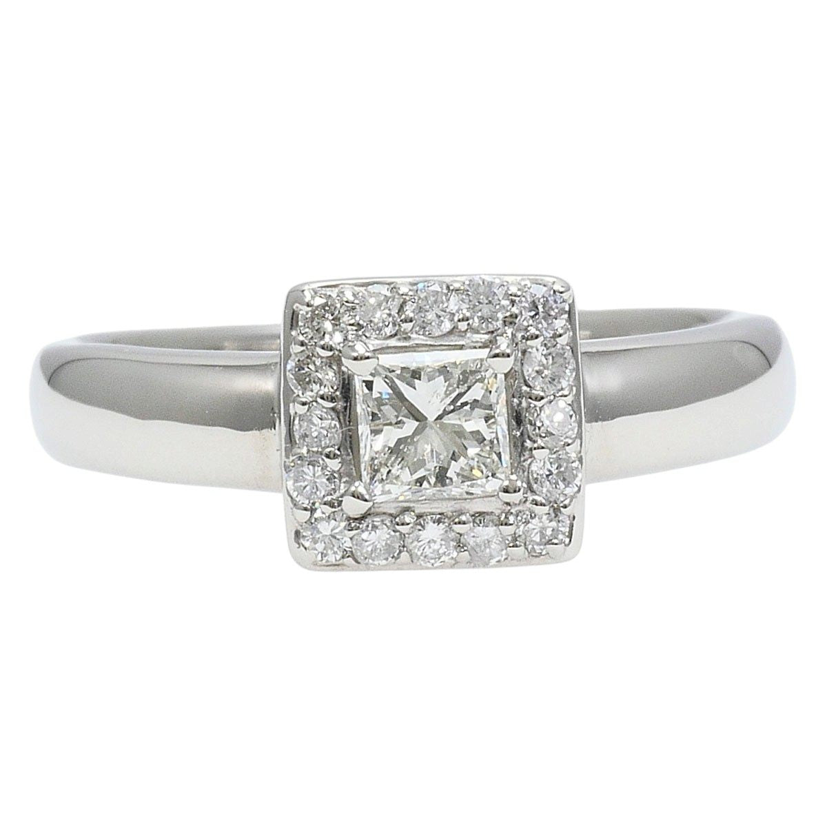 Platinum Diamond Ring – front view
