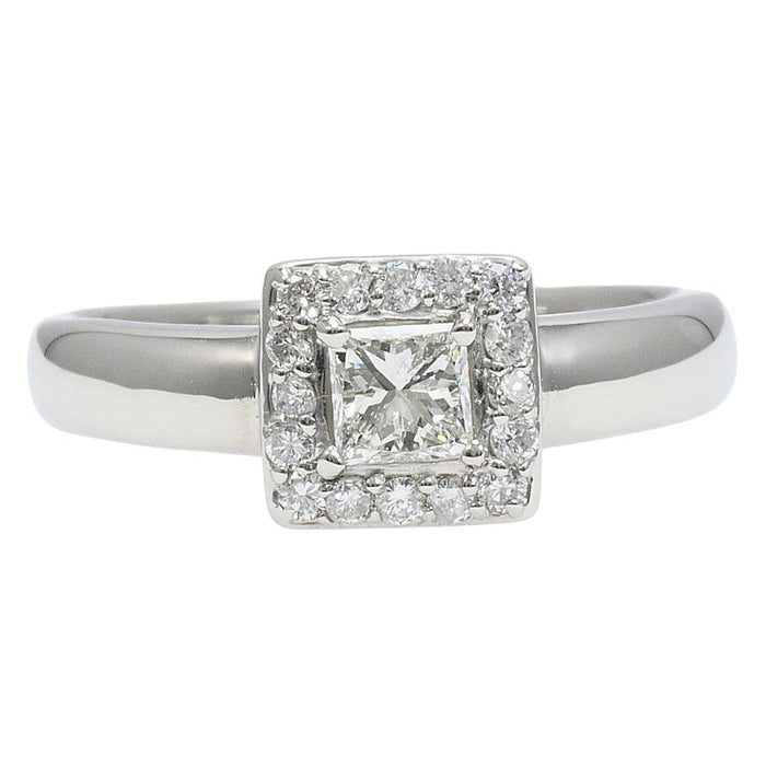 Platinum Diamond Ring – front view
