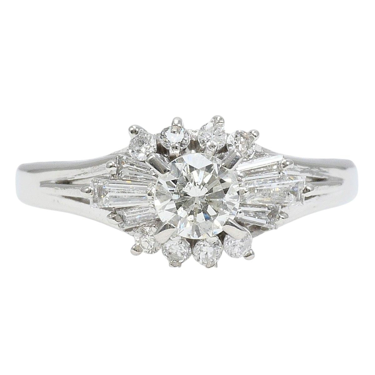 Platinum Diamond Ring – front view