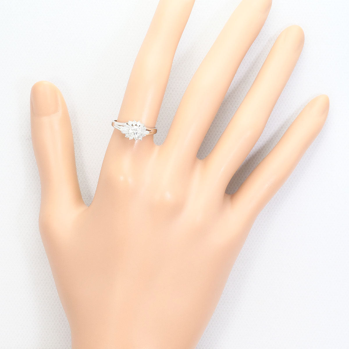 Platinum Diamond Ring – close-up
