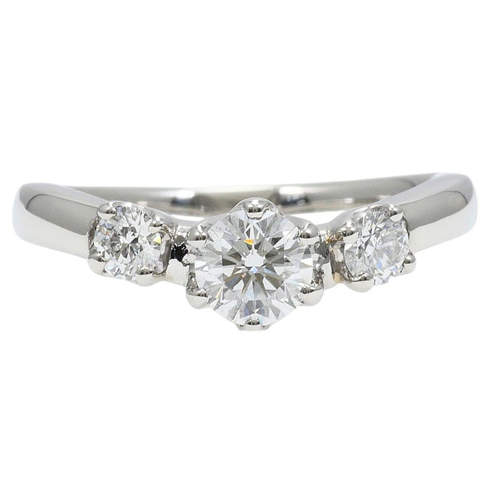 Platinum Diamond Ring – front view