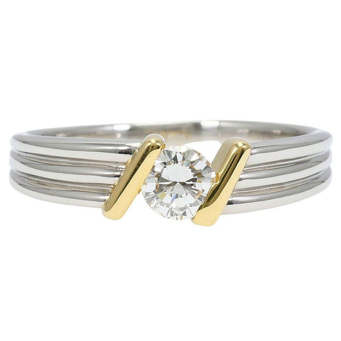 Platinum Diamond Ring – front view