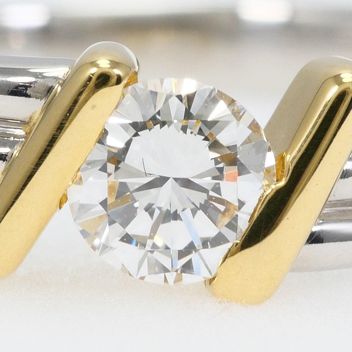 Platinum Diamond Ring – side view