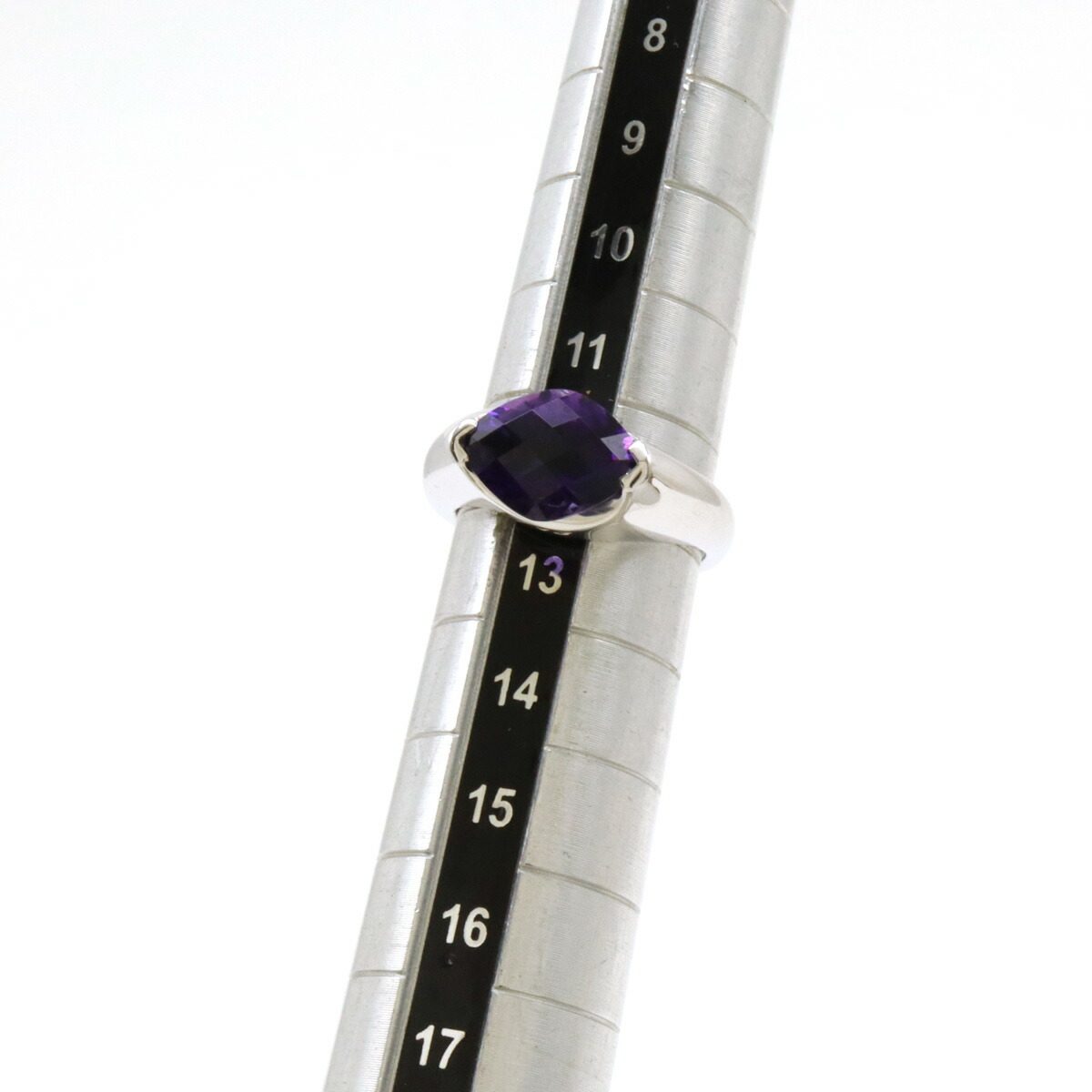Tasaki 18K White Gold Amethyst Ring – alternate view