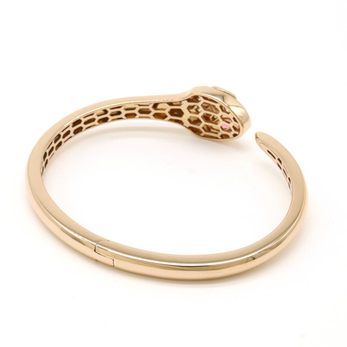 Bulgari Serpenti Seduttori 18K Rose Gold Diamond Bracelet – detail view