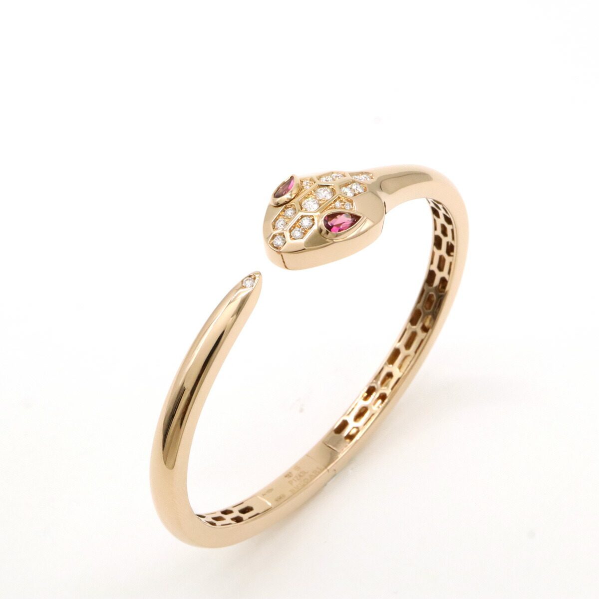 Bulgari Serpenti Seduttori 18K Rose Gold Diamond Bracelet – clasp detail