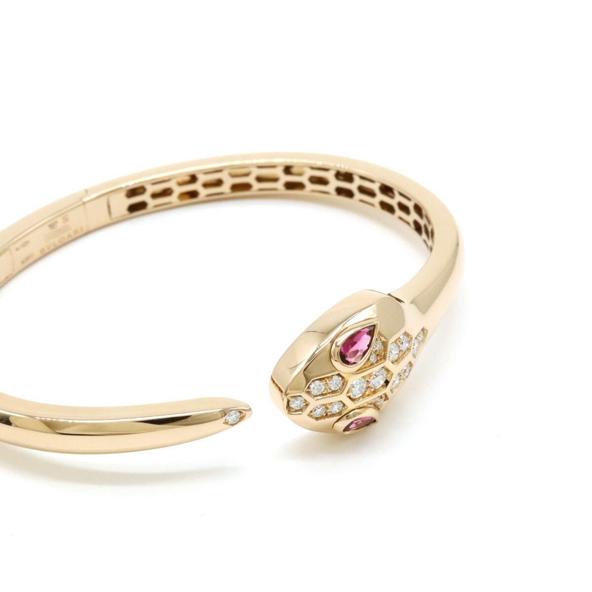 Bulgari Serpenti Seduttori 18K Rose Gold Diamond Bracelet – side view
