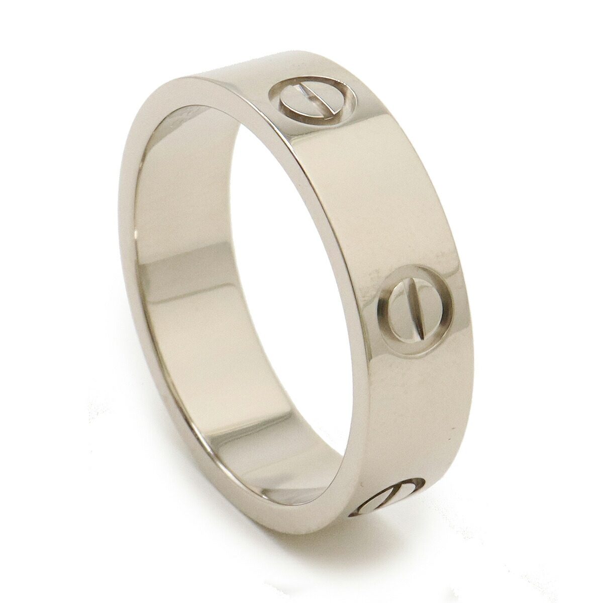 Cartier Love 18K White Gold Ring – side view