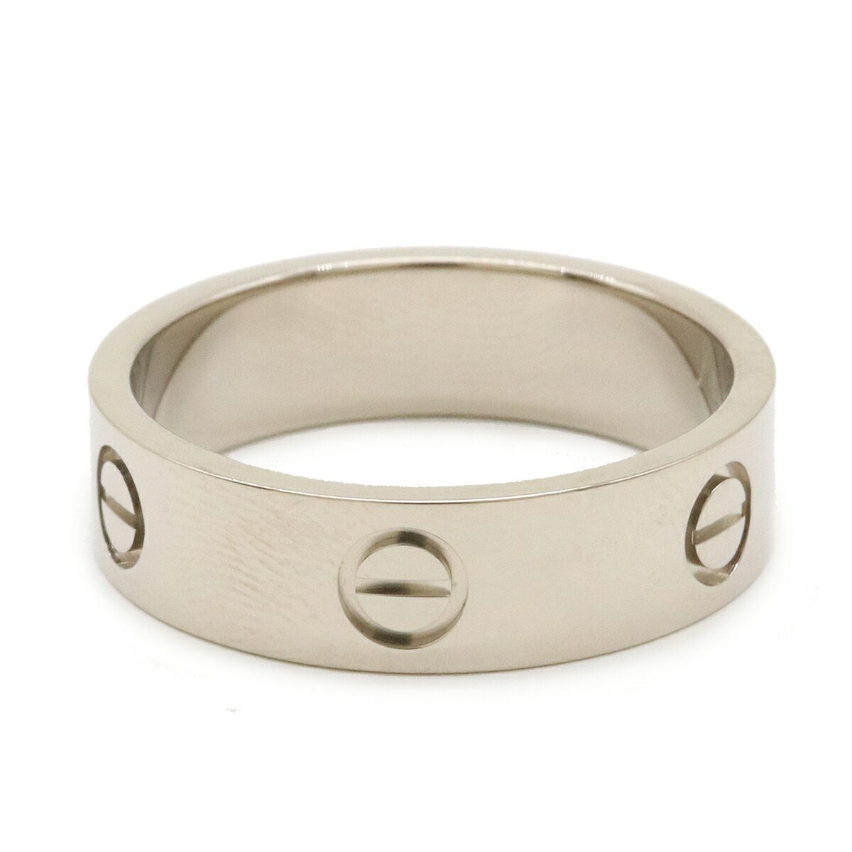 Cartier Love 18K White Gold Ring – top view