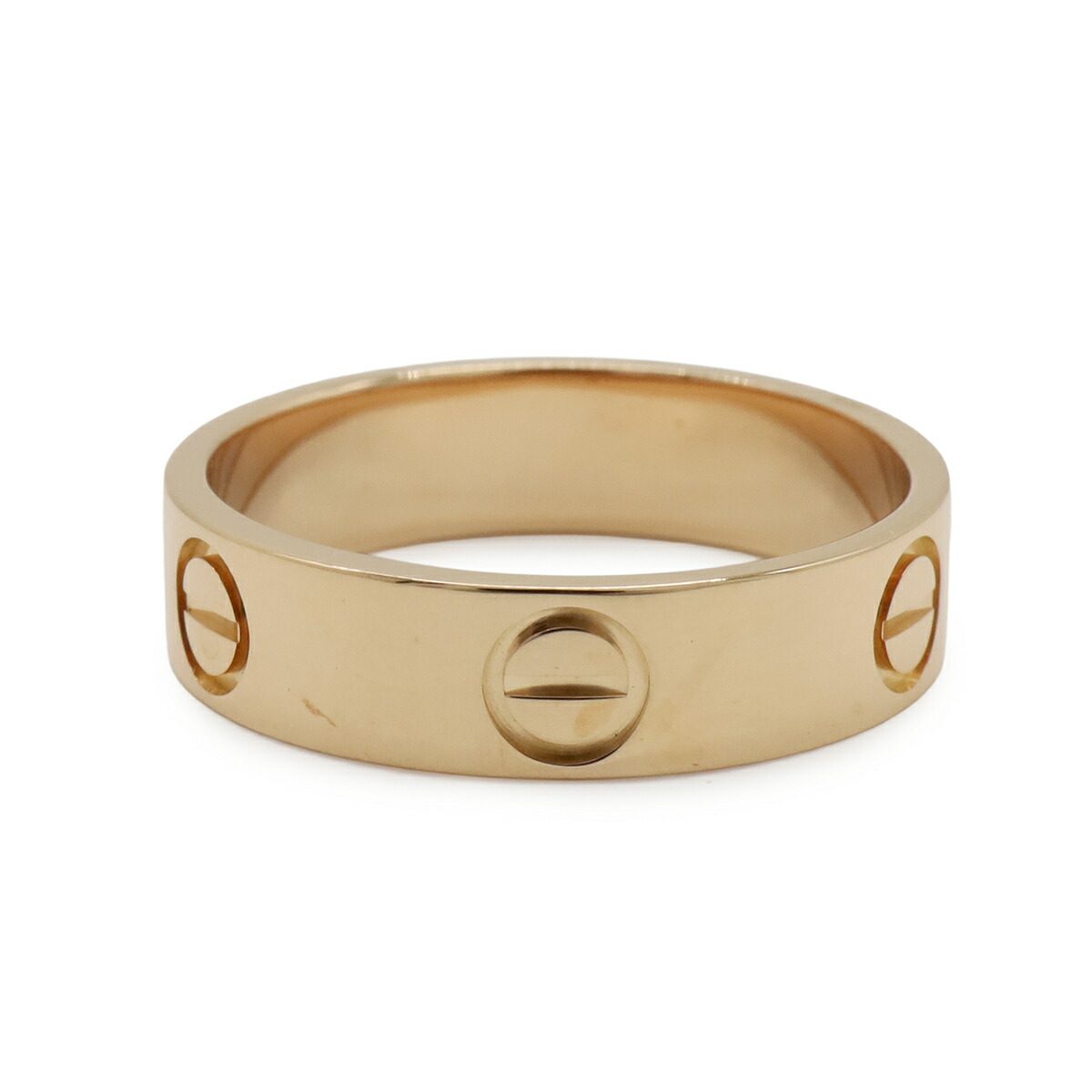 Cartier Love 18K Rose Gold Ring – top view