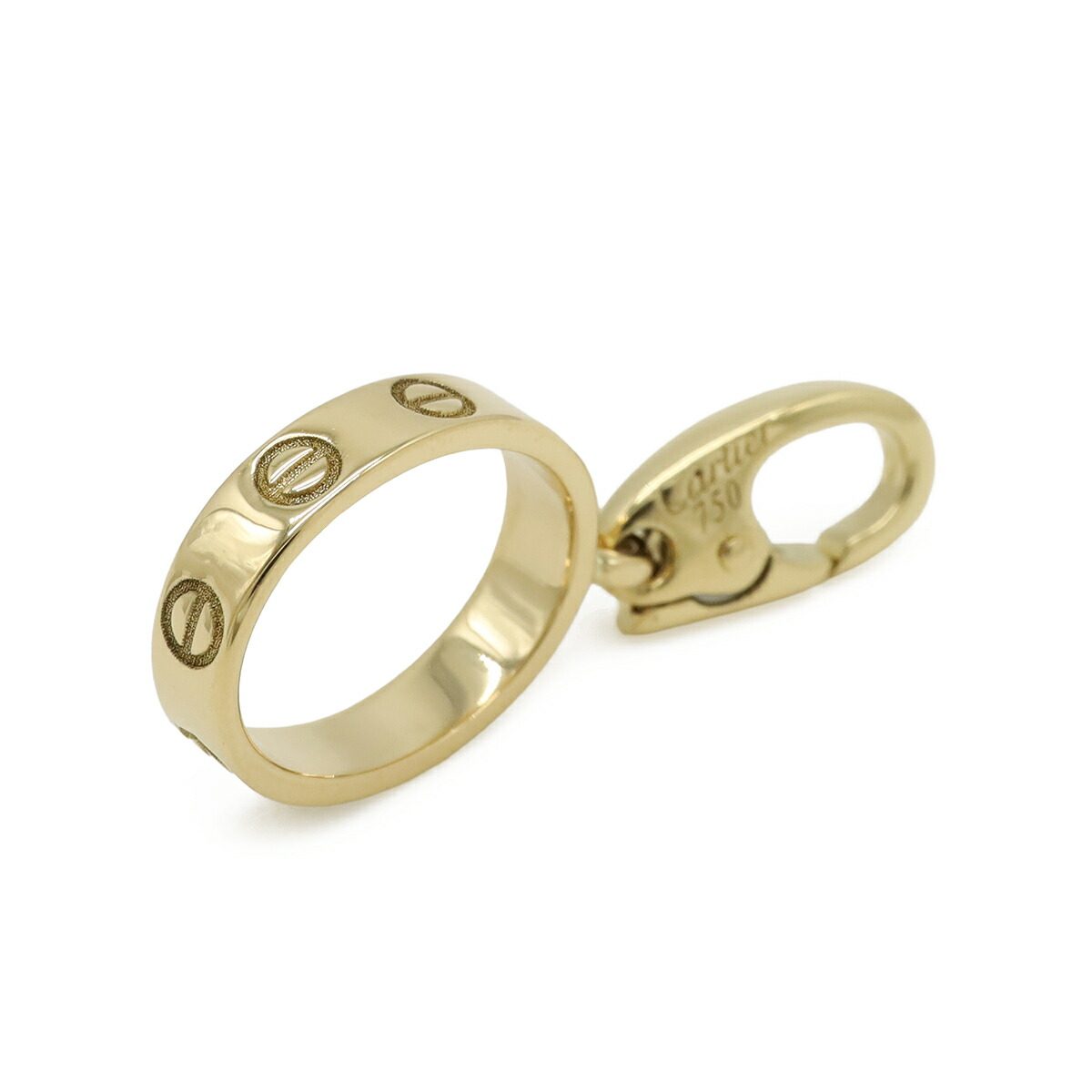 Cartier Love 18K Yellow Gold Pendant – clasp detail