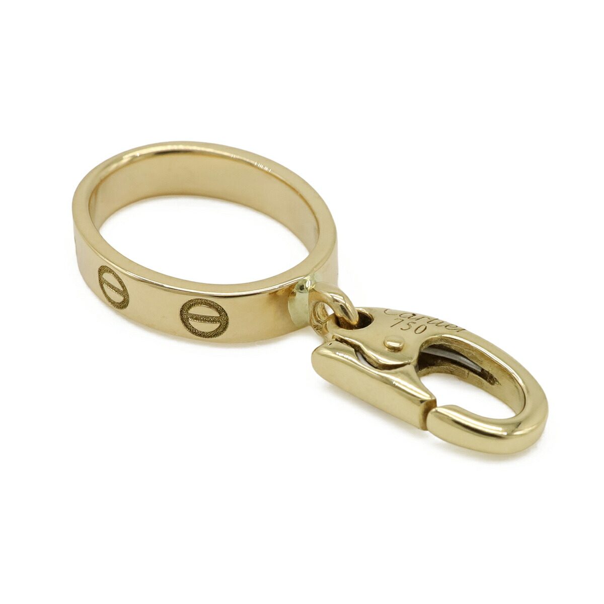 Cartier Love 18K Yellow Gold Pendant – full length