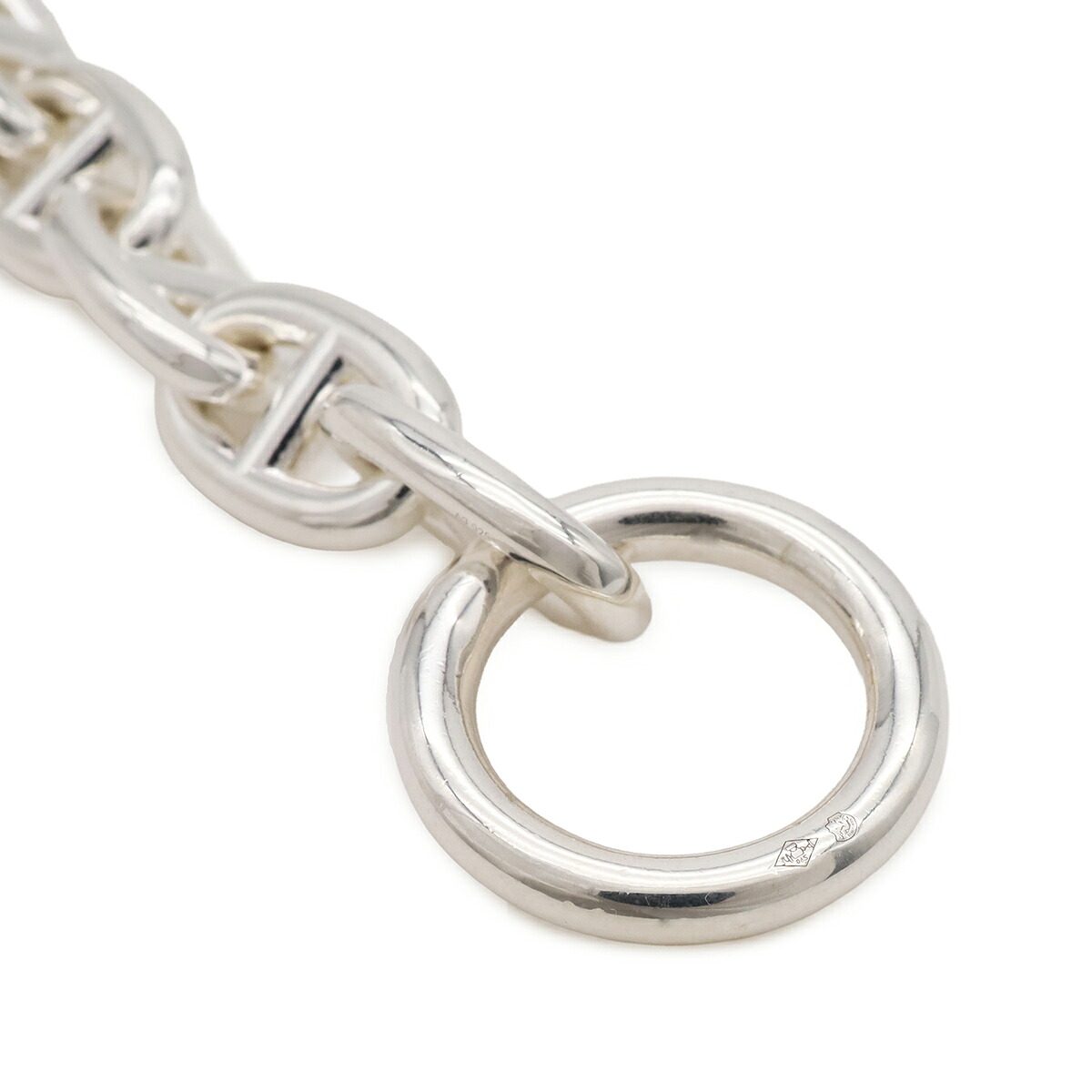 Hermès Chaîne d'Ancre MM Sterling Silver Bracelet – side view