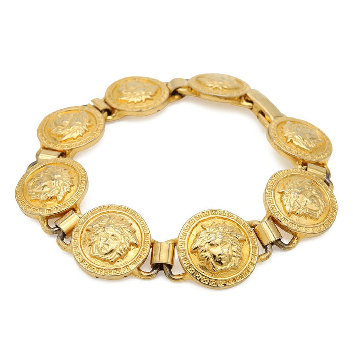 Versace Medusa Gold-Plated Bracelet – front view