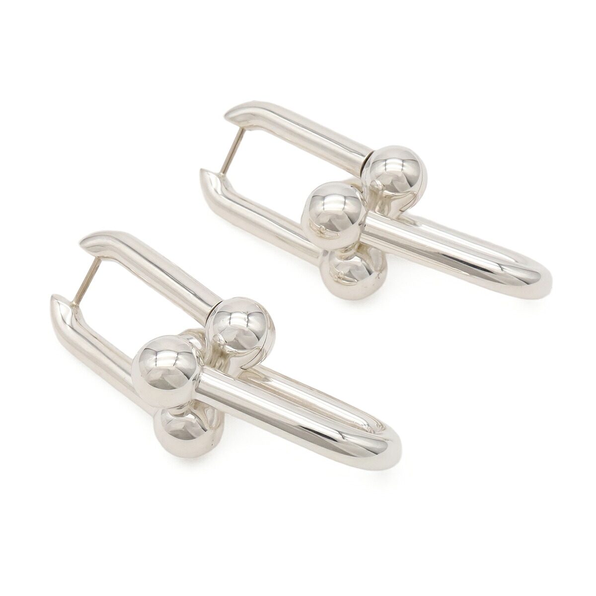 Tiffany & Co. HardWear Extra Large Link Sterling Silver Earrings – side view