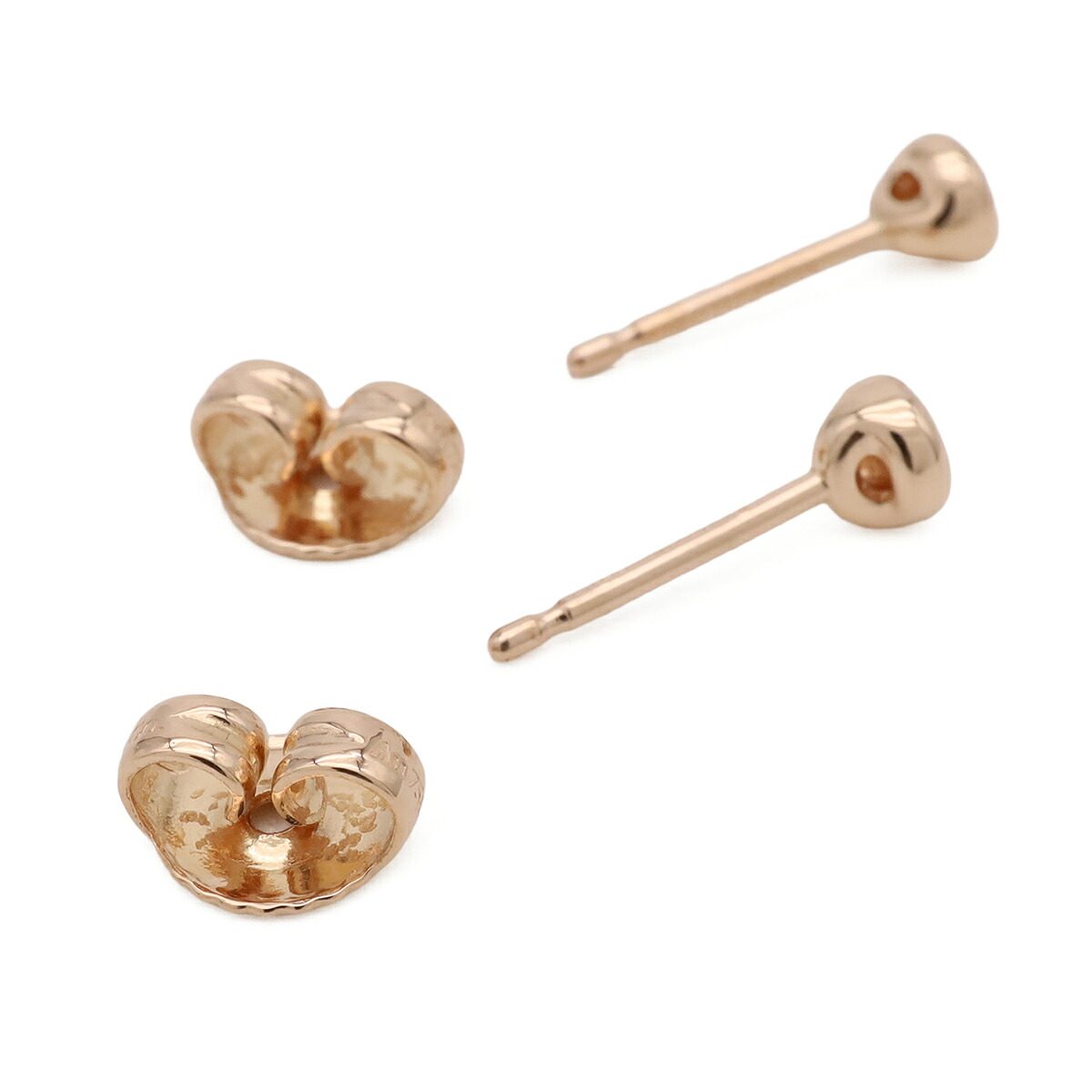 Tiffany & Co. Elsa Peretti 18K Rose Gold Diamond Earrings – side view