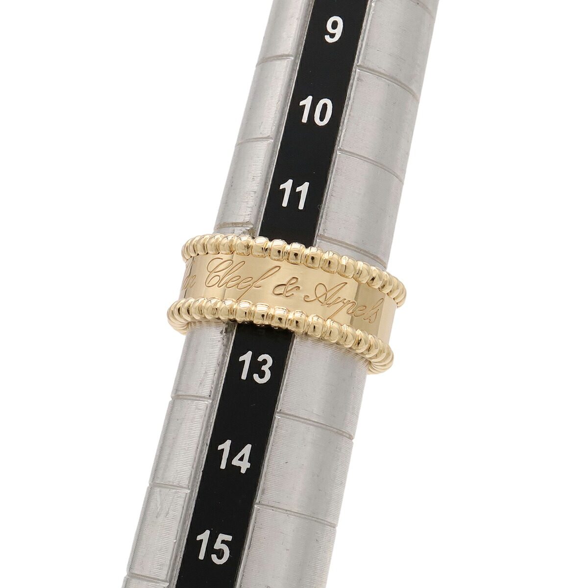 Van Cleef & Arpels Perlee Signature 18K Yellow Gold Diamond Ring – packaging