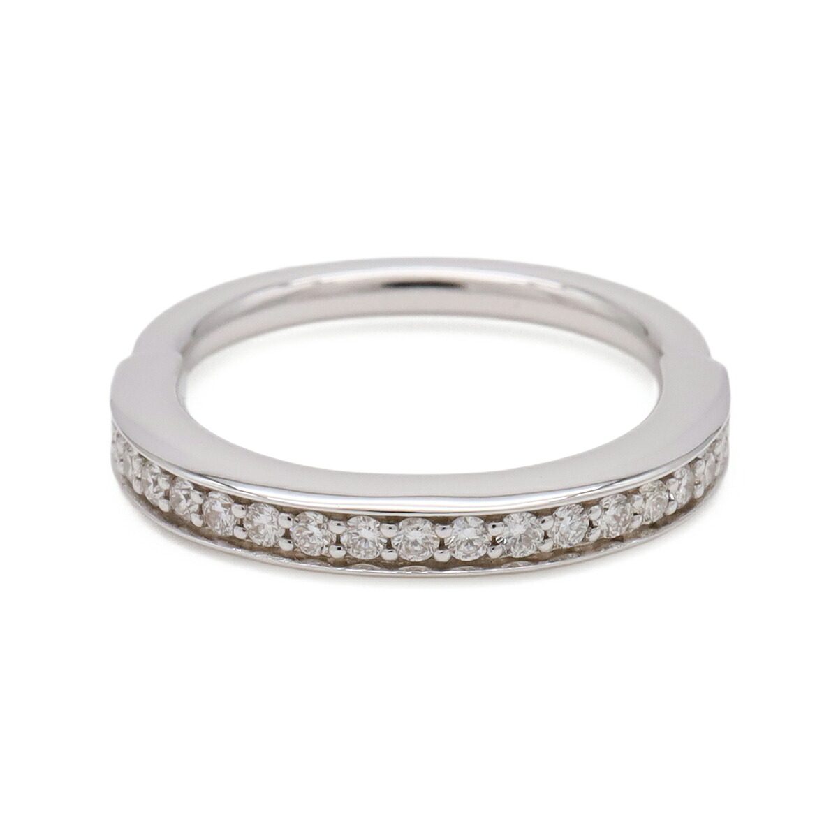 Tiffany & Co. Lock 18K White Gold Diamond Ring – inside band